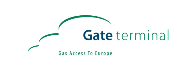 Gateway to Europe logo with green curved arcs and the words 'Gate terminal' and the tagline 'Gas Access To Europe'.