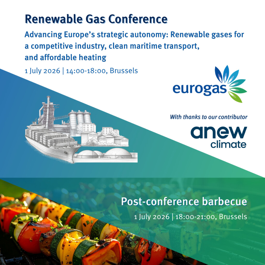 Renewable Gas Conference and Barbecue 2026 | European Gas Hub | European Gas Hub Official image for the Eurogas Renewable Gas Conference and Barbecue 2026 in Brussels