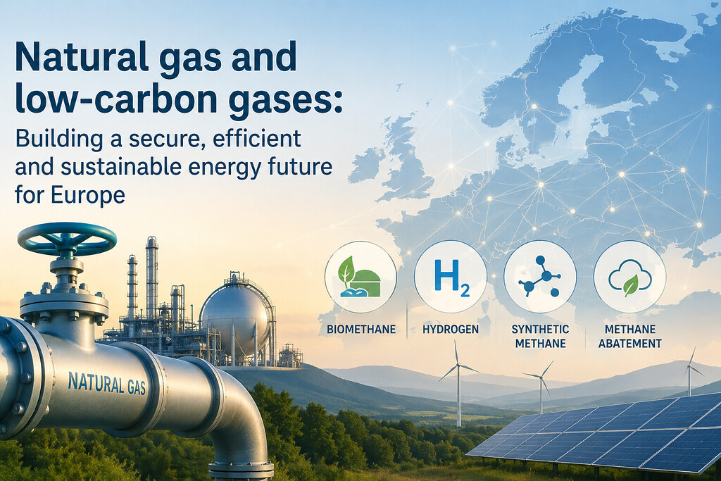 Natural gas and low-carbon gases supporting European energy security