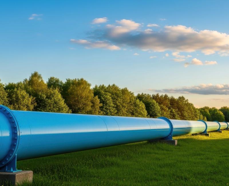 European natural gas pipeline infrastructure supplying retail gas markets