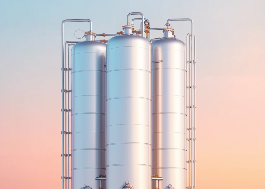 European gas storage tanks illustrating winter supply and price risks